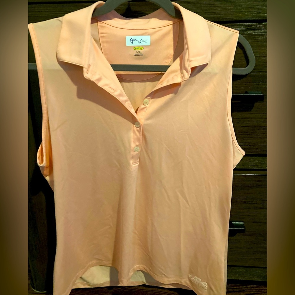 Greg Norman sleeveless golf shirt
